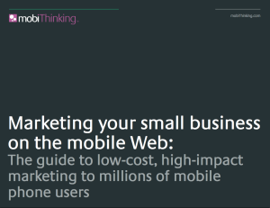 Marketing your business on the mobile Web